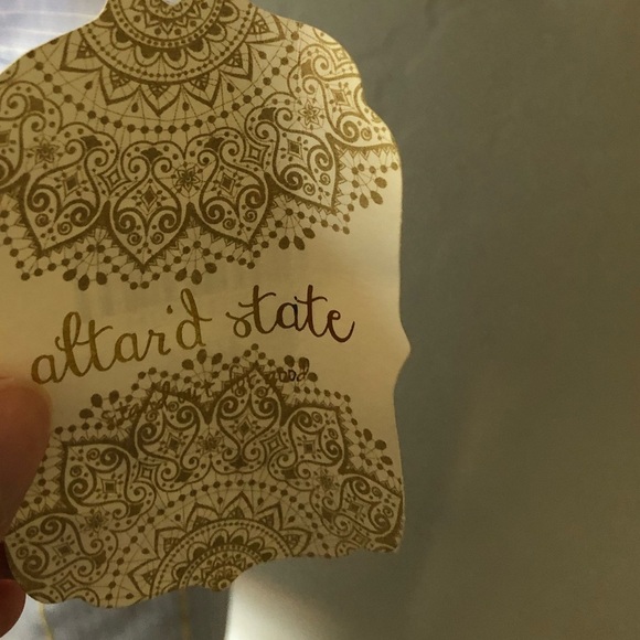 Altar’d State||Pale blue sleeveless romper, skort front•••asymmetrical skirt,NWT - Picture 10 of 16